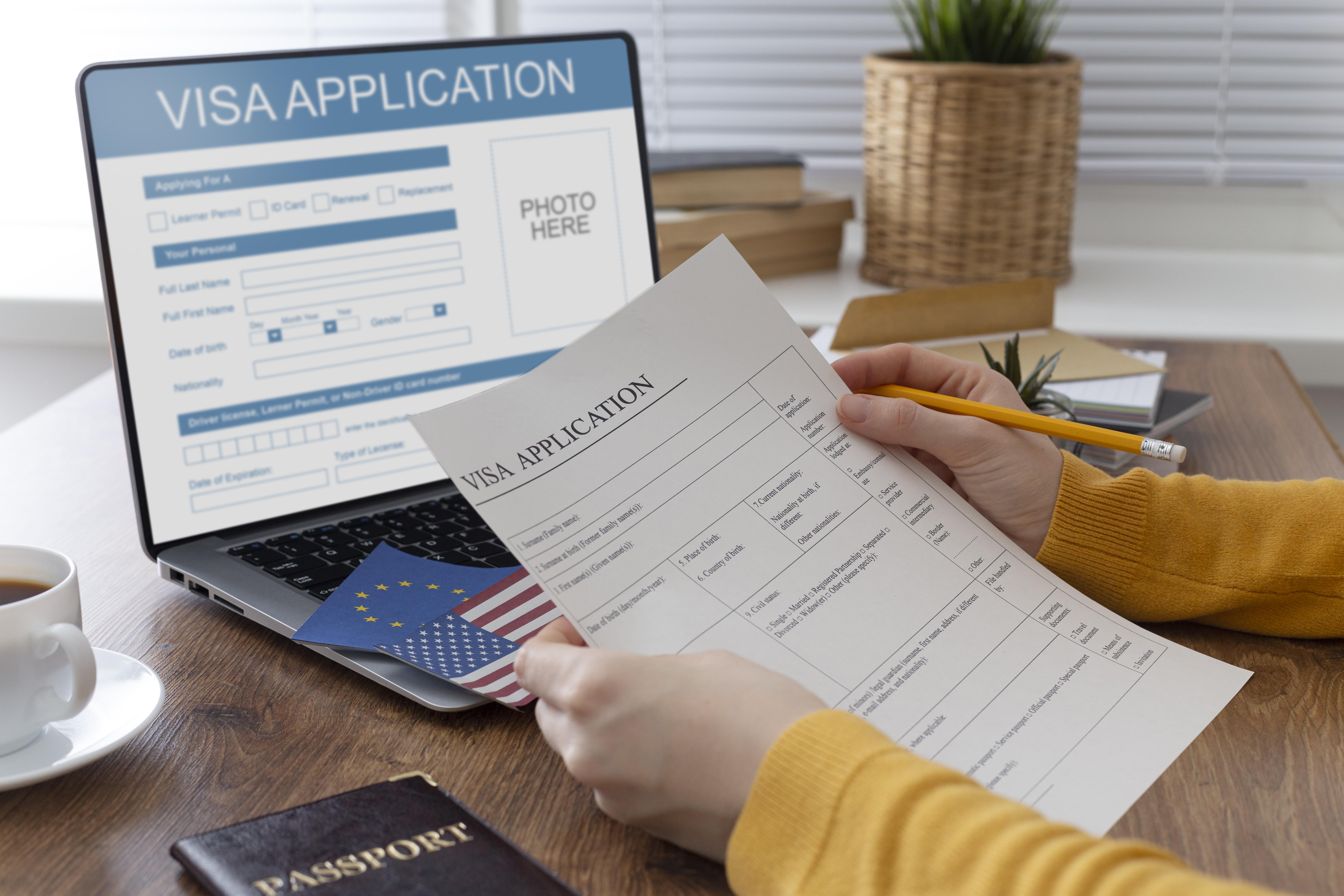 visa-application-composition-with-europe-america-flag